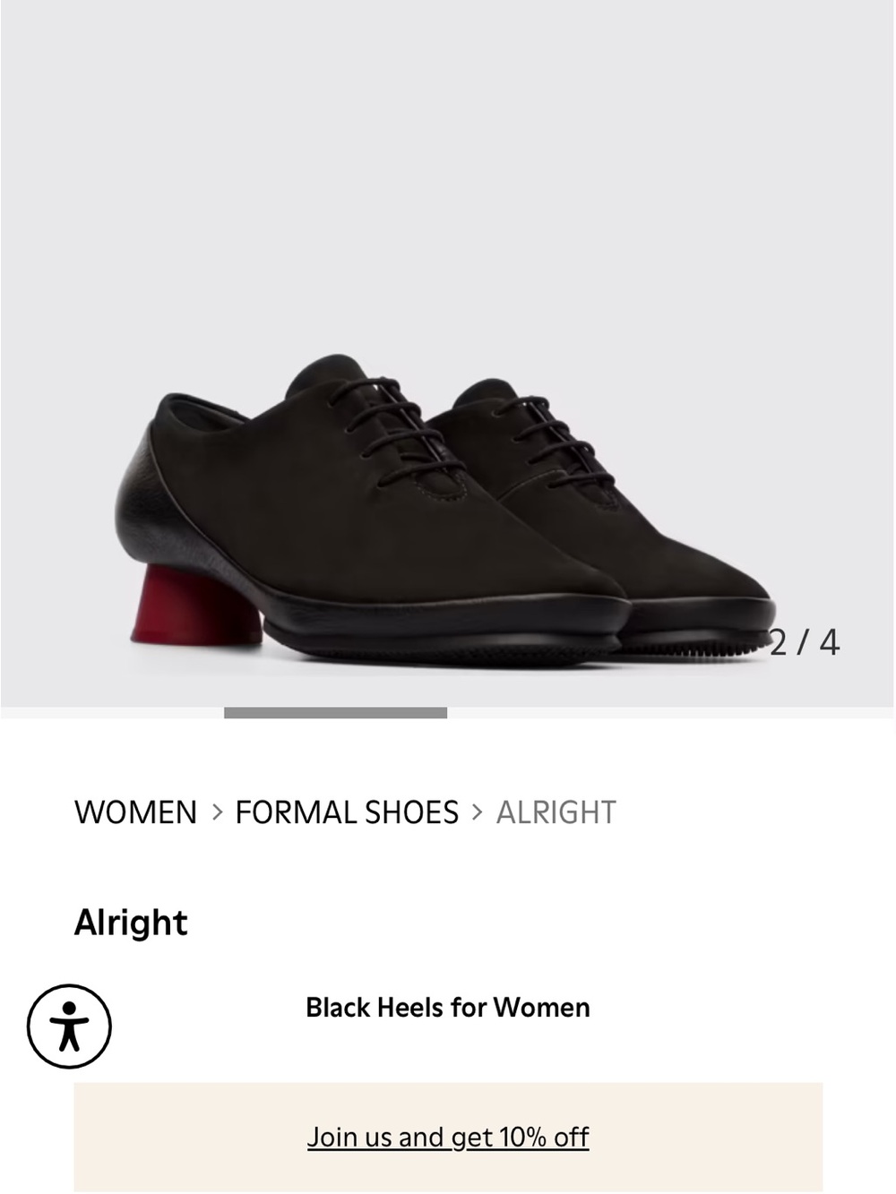 Suede & Leather Lace Up Shoe with Red Heel